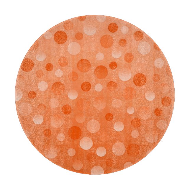 Orange Fizz cutting board round (Front)