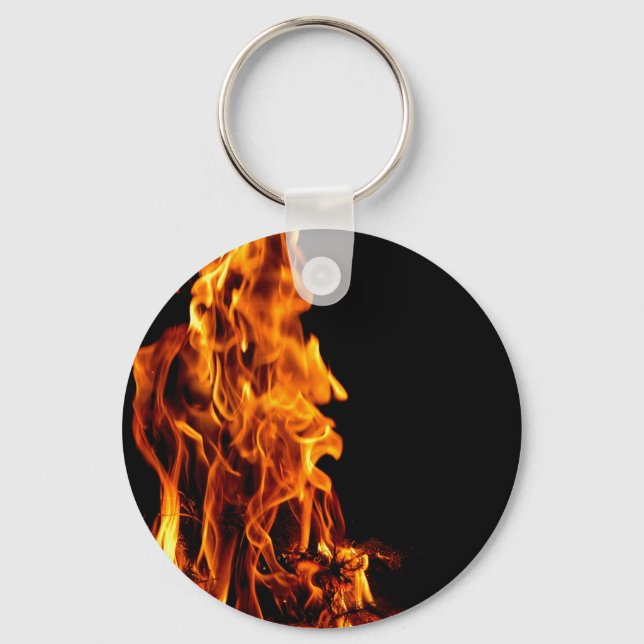 Orange flame key ring (Front)