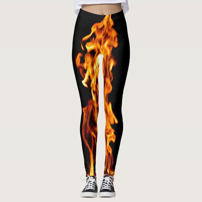 Orange flame leggings (Front)