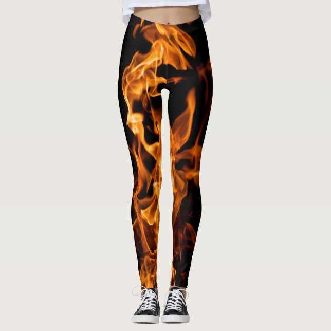 Orange flame leggings (Front)