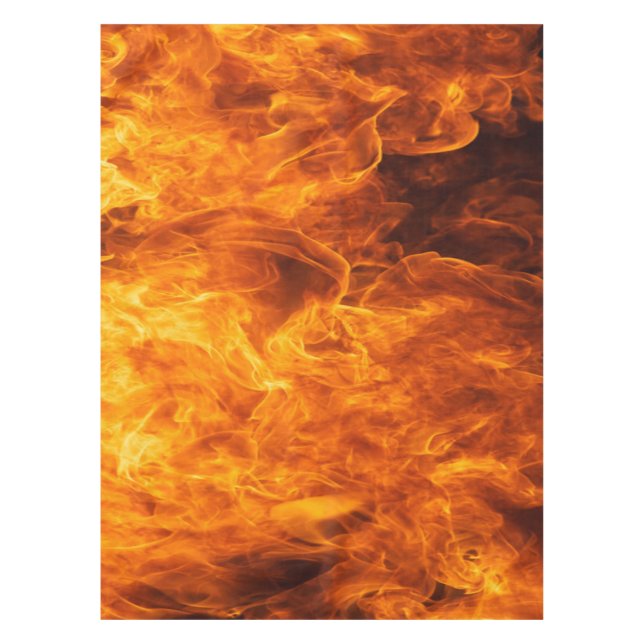 Orange flame tablecloth (Front)