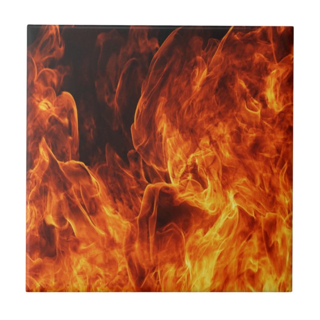 Orange flame tile (Front)
