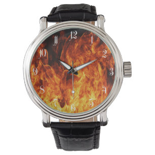 Orange flame watch