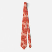 Orange Floral Coral Vintage Rustic Rose Patterns
