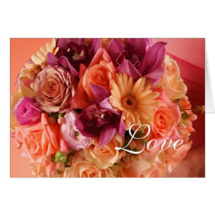 Orange Floral Postage Stamp
