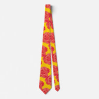 Orange Floral Rose Flower Pattern Gift Party Favou