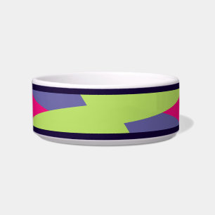 Orange floral shapes illustration bowl