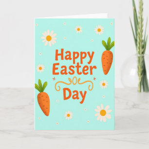 Orange Floral Springtime Card