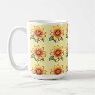 Orange Flower Coffee Mug