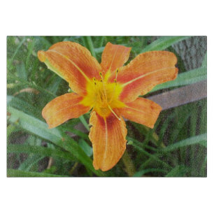 Orange Flower Cutting Board