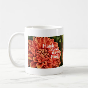 Orange Flower / Dahlia Friends Family Coffee Mug