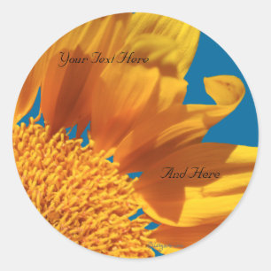 Orange Flower Fall Gerbera Custom Envelope Seals