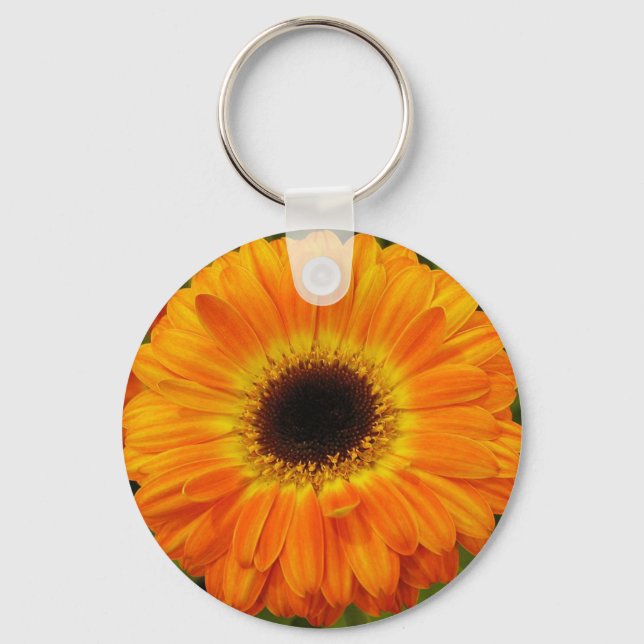 Orange Flower Key Ring (Front)