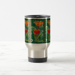 Orange Flower Mug
