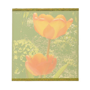 Orange Flower Notepad
