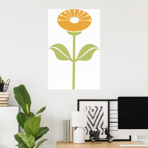 Orange Flower Poster