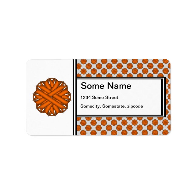 Orange Flower Ribbon by Kenneth Yoncich Label (Front)