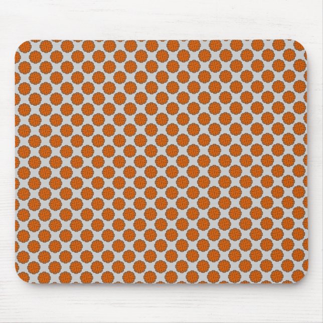 Orange Flower Ribbon by Kenneth Yoncich Mouse Mat (Front)
