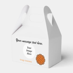 Orange Flower Ribbon Template by Kenneth Yoncich Favour Box