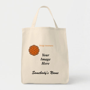 Orange Flower Ribbon Template by Kenneth Yoncich Tote Bag