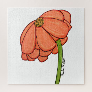 Orange Flower- Thinking of you... Jigsaw Puzzle