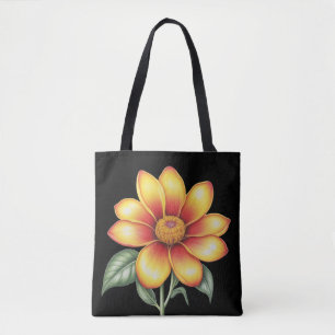 Orange Flower Tote Bag
