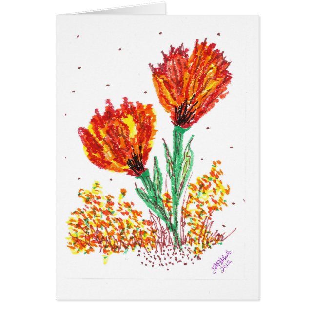 Orange Flowers (Front)