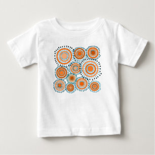Orange Flowers  Baby T-Shirt