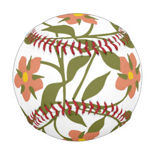 ORANGE FLOWERS  BASEBALL