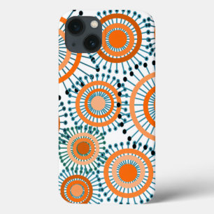 Orange Flowers iPhone 13 Case