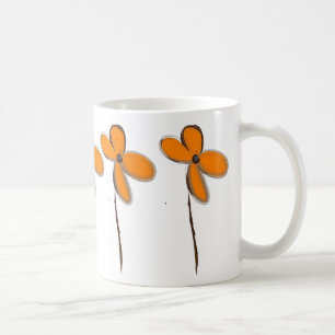Orange Flowers Coffee Mug