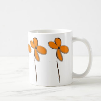Orange Flowers Coffee Mug