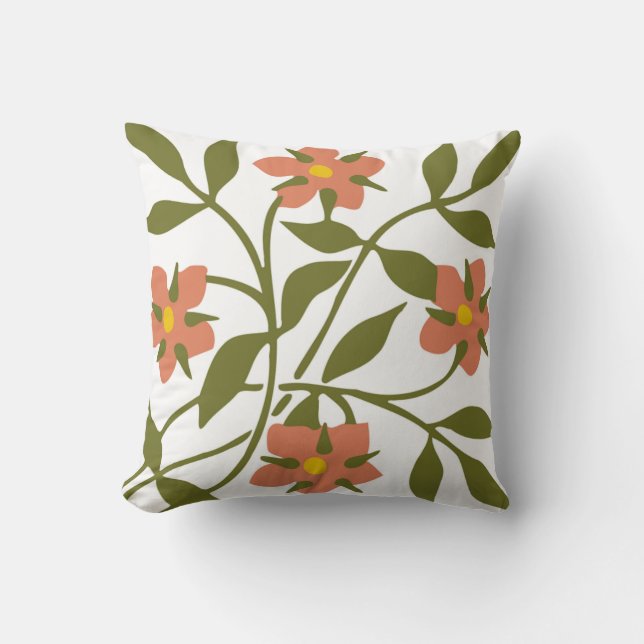 ORANGE FLOWERS CUSHION (Front)