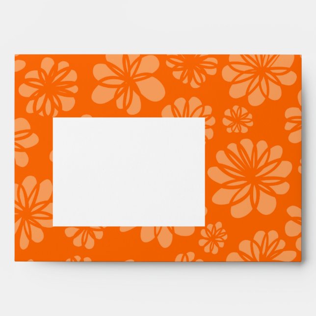 Orange Flowers Envelopes (Front)