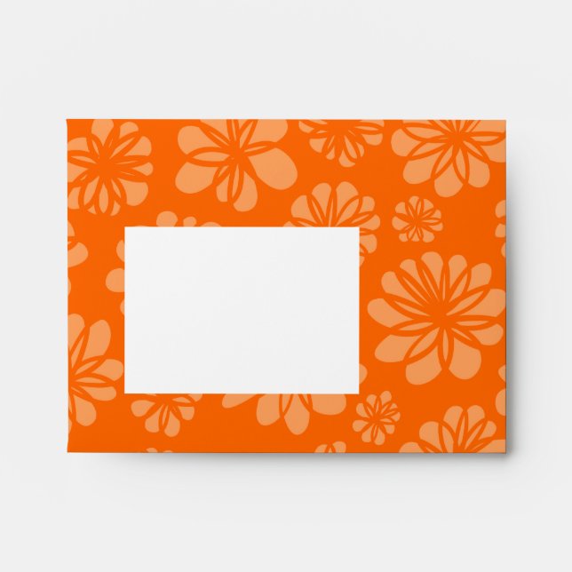 Orange Flowers Envelopes (Front)
