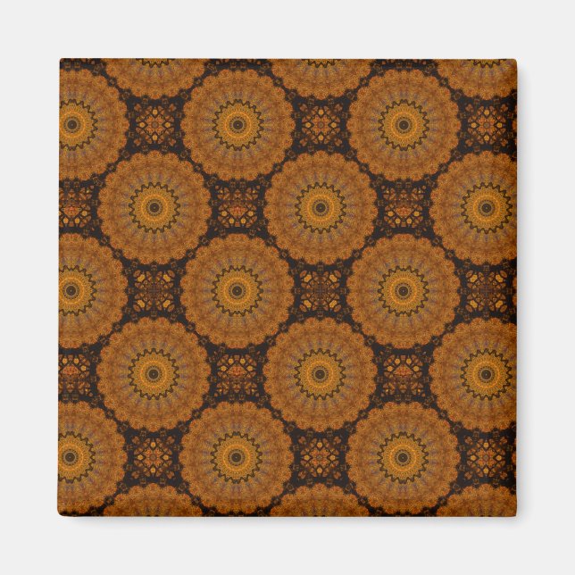 Orange Flowers Magnet (Front)
