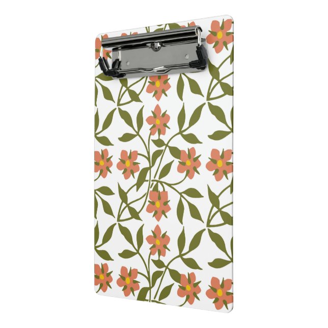 ORANGE FLOWERS MINI CLIPBOARD (Angled2)