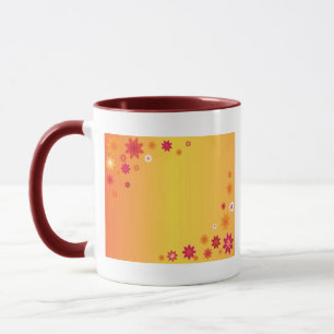 Orange Flowers Mug