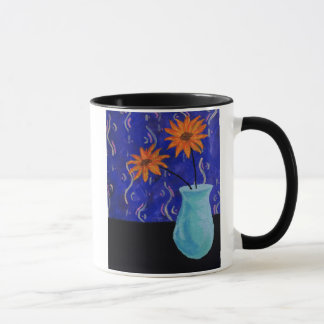 Orange Flowers Mug