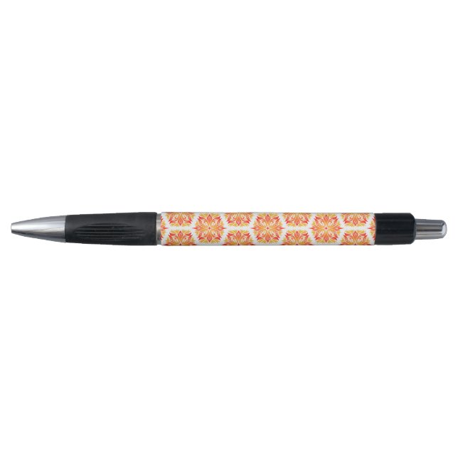 Orange Flowers, Pattern Of Flowers, Floral Pattern (Front)