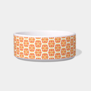 Orange Flowers, Pattern Of Flowers, Floral Pattern Bowl