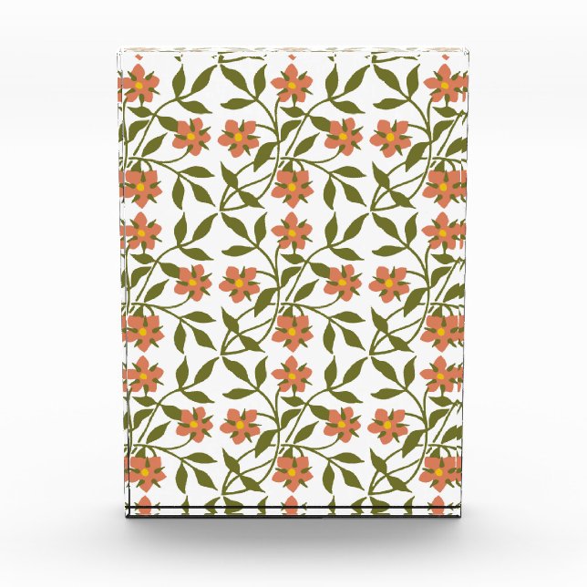 ORANGE FLOWERS  PHOTO BLOCK (Front)