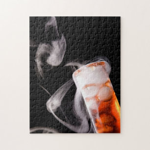 Orange Fluid Test Tube Gas Jigsaw Puzzle