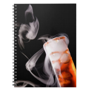 Orange Fluid Test Tube Gas Notebook