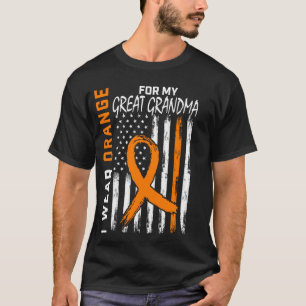 Orange For Great Grandma Multiple Sclerosis Awaren T-Shirt