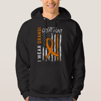 Orange For My Great Aunt Multiple Sclerosis Awaren Hoodie