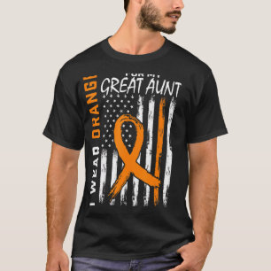 Orange For My Great Aunt Multiple Sclerosis Awaren T-Shirt