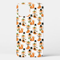 Orange Fox Black Hat Nerd Hipster Glasses Foxes