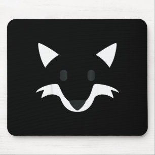 Orange Fox Face Halloween Apparel Matching Group F Mouse Mat