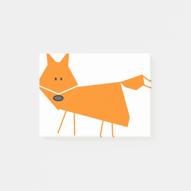 Orange Fox Post-it Notes (Front)